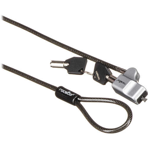 Rocstor Rocbolt W17 Security Cable with Key Lock & Keys for Dell Devices