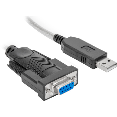 Rocstor USB-A Male to RS-232 / DB9 Serial Female Null Modem Adapter Cable (3')