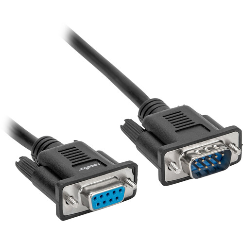 Rocstor Straight Through DB9 RS-232 Serial Cable (6.4', Black)