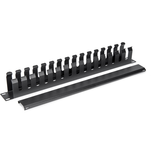 Rocstor Horizontal Rack Server Cabinet Mount Cable Manager (1 RU)