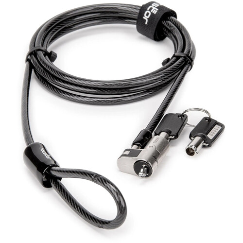 Rocstor Rocbolt W24 Slim, Keyed Security Lock with Cable (Noble Wedge, 6.6')