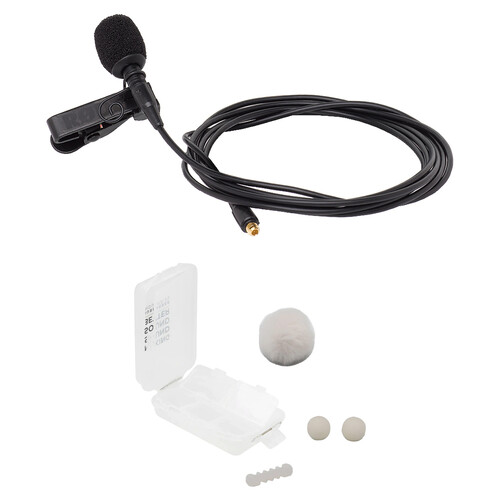 RODE Lavalier Microphone with Outdoor Kit (Black Mic, White Accessories)