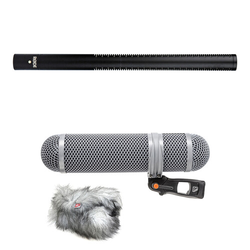 RODE NTG3B Moisture-Resistant Shotgun Mic & Rycote Super-Shield Windshield Kit (Black)