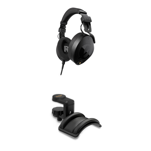 RODE NTH-100 Professional Closed-Back Over-Ear Headphones Kit with Headphones Holder (Black)