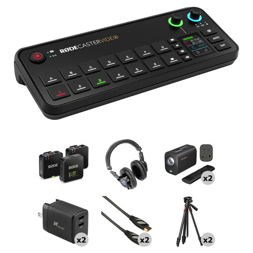 RODE RODECaster Video All-in-One Production Console 2-Camera Creator Kit
