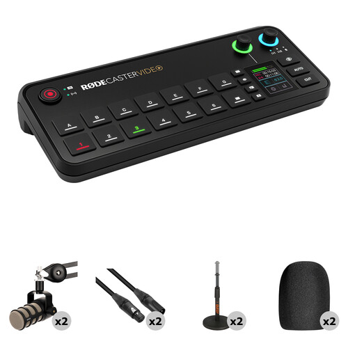 RODE RODECaster Video All-in-One Production Console Podcasting Kit