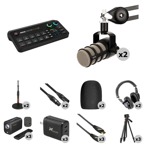 RODE RODECaster Video S All-in-One Production Console 3-Camera Podcasting Kit