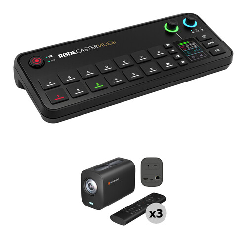 RODE RODECaster Video All-in-One Production Console 3-Camera Kit