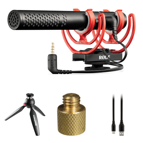 RODE VideoMic NTG Camera-Mount Shotgun Microphone Kit for Computers
