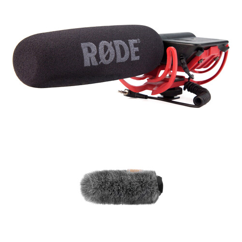 RODE VideoMic Camera-Mount Shotgun Microphone Kit with Auray Custom Windshield