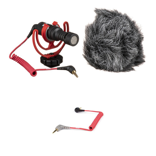 RODE VideoMicro Ultracompact Camera-Mount Shotgun Microphone Kit for Smartphones