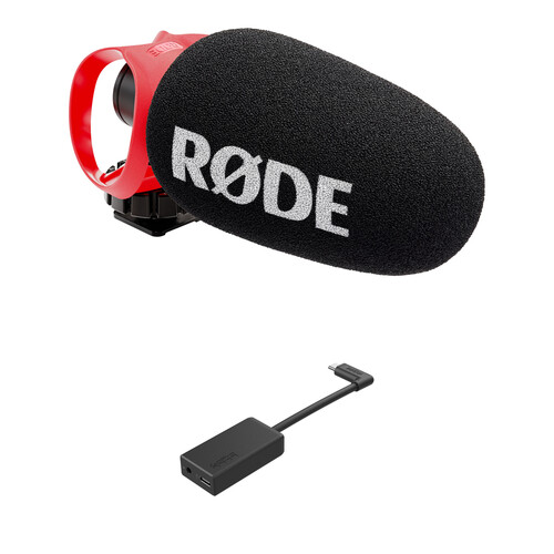 RODE VideoMicro II Ultracompact Camera-Mount Shotgun Microphone Kit with GoPro Adapter