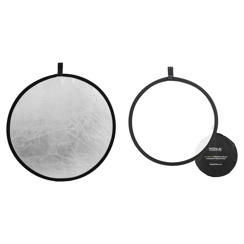 Rogue Photographic Design 2-in-1 Collapsible Reflector & Diffuser Kit (32", Silver/White)