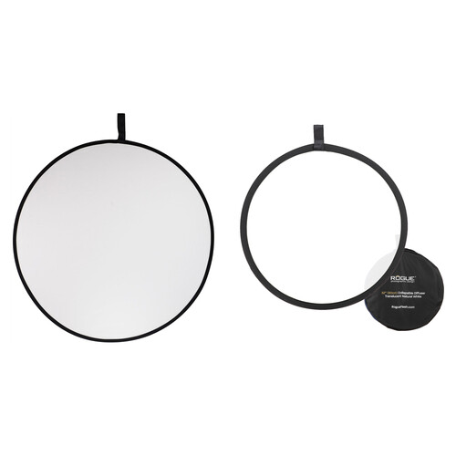 Rogue Photographic Design 2-in-1 Collapsible Reflector & Diffuser Kit (43", Silver/White)