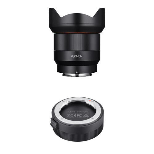 Rokinon AF 14mm f/2.8 FE Lens with Lens Station Kit for Sony E