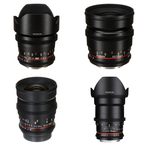 Rokinon Cine DS Wide-Angle Lens Kit for APS-C (Canon EF)