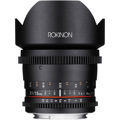 Rokinon 10mm T3.1 Cine Lens for Canon EF Mount