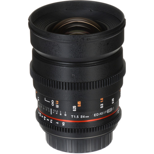 Used Rokinon 24mm T1.5 Cine DS Lens for Canon EF Mount DS24M-C Used Rokinon 24mm T1.5 Cine DS Lens for Canon EF Mount DS24M-C