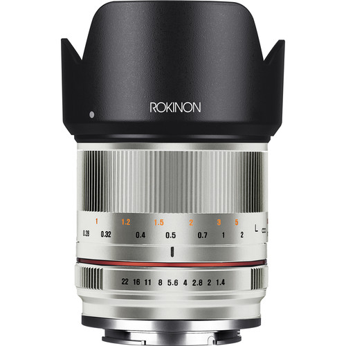 【中古】 Rokinon rk21 m-fx-sil 21mm f1.4 ED AS UMC High Speed Wide Angle Lens for Fuji (シルバー) Rokinon 21mm f/1.4 Lens for Fujifilm X (Silver) RK21M-FX-SIL B&H