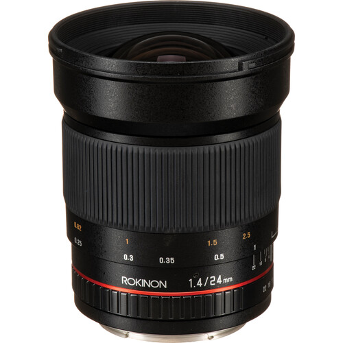 Rokinon 24mm f/1.4 ED AS UMC Wide-Angle Lens for Canon