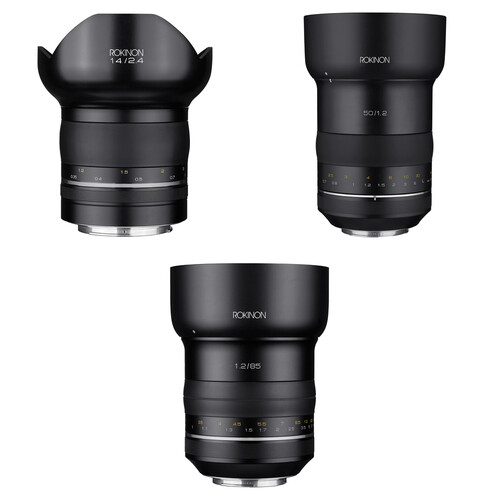 Rokinon SP 14mm, 50mm, and 85mm Lenses Kit for Canon EF