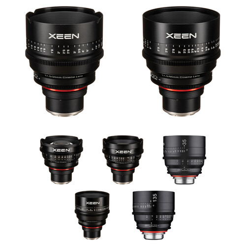Rokinon Xeen 14, 16, 24, 35, 50, 85, 135mm Cine 7 Lens Bundle (Sony E)