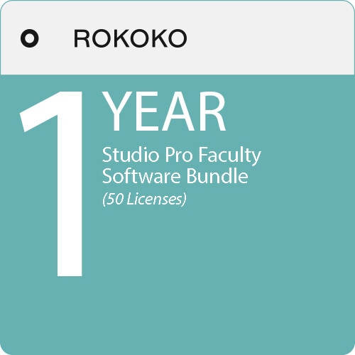 Rokoko Studio Pro Faculty Software Bundle (50 Licenses, 1-Year License)