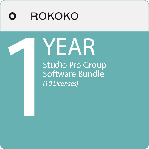 Rokoko Studio Pro Group Software Bundle (10 Licenses, 1-Year License)