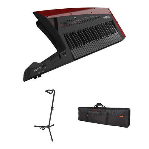 Roland AX-Edge 49-Key Keytar Synthesizer Kit with Stand and Bag (Black)