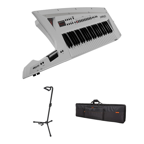 Roland AX-Edge 49-Key Keytar Synthesizer Kit with Stand and Bag (White)