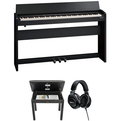 Roland F140R Digital Piano with Home/Studio Kit (Black) B&H