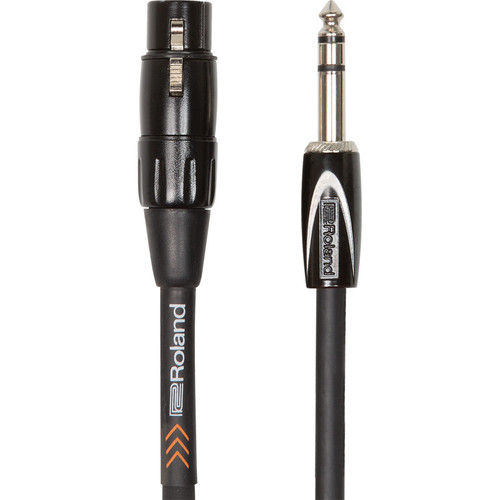 Roland Black Series 1/4" TRS to XLR Female Balanced Cable (15')