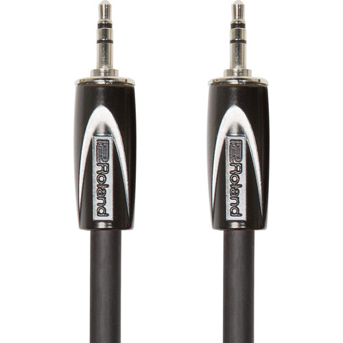 Roland Black Series 1/8" TRS Plug to 1/8" TRS Plug Interconnect Cable (5')