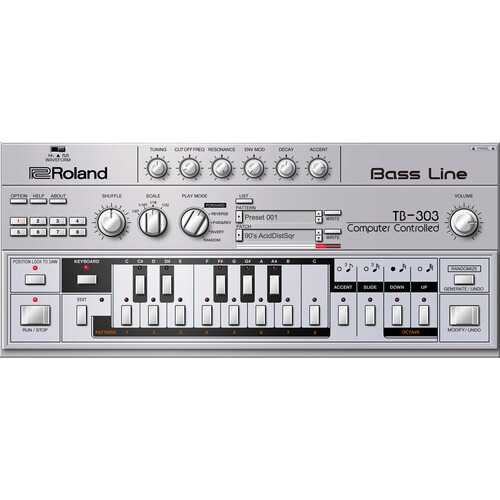 Roland TB-303 Lifetime Key Software Bass Line Plug-In