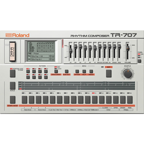 Roland TR-707 Lifetime Key Software Rhythm Composer Plug-In