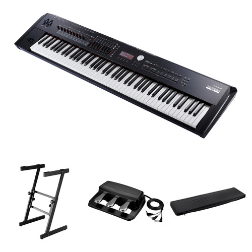 Roland RD-2000 EX Digital Stage Piano Kit with Stand, 3-Pedal Unit & Dust Cover