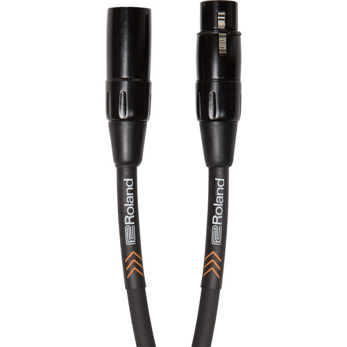 Roland Black Series Heavy-Duty XLR to XLR Balanced Microphone Cable (25')