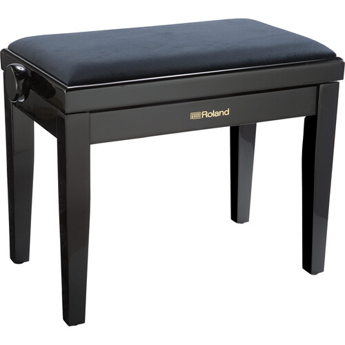 Roland RPB-220PE Piano Bench with Velour Seat (Polished Ebony)