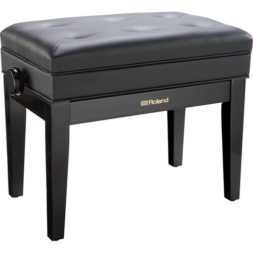 Roland RPB-400 Piano Bench with Cushioned Seat (Polished Ebony)