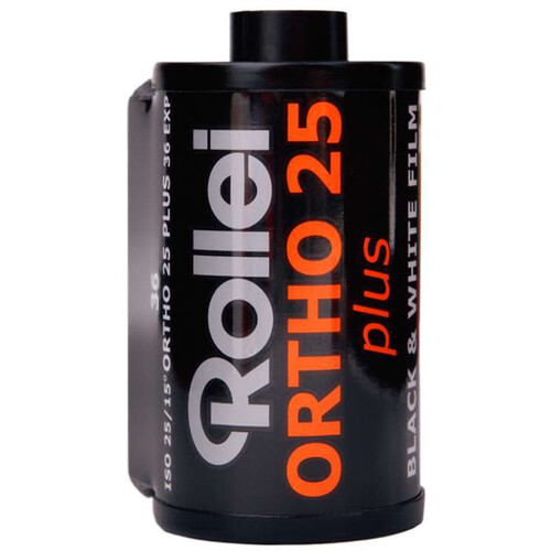 Rollei Ortho 25 Plus Black and White Negative Film (35mm Roll Film, 36 Exposures)