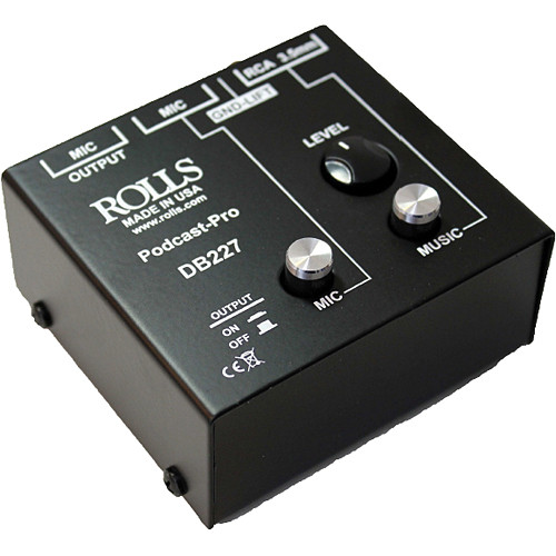 Rolls Podcast Pro Microphone/Source Passive Mixer