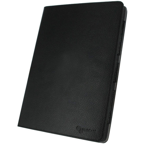 rooCASE Dual View Leather Folio Case Cover for the Asus Transformer Pad TF300 (Black)