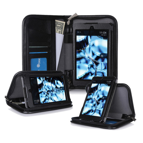 rooCASE Executive Portfolio Case for Amazon Kindle Fire HD 6" (2014 Edition) (Black)