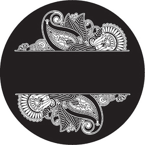 Rosco Paisley 5 B/W Breakup Glass Gobo (Custom Size)