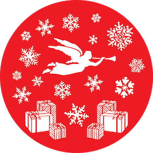 Rosco 82954 Angel's Gifts Glass Gobo (Red, B Size)