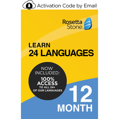 Rosetta Stone Multi-Language Learning Program (12-Month Subscription, Download)