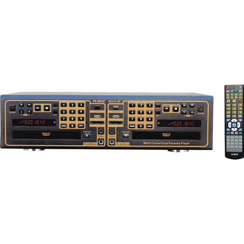 RSQ Audio NEO K-2 Dual Deck Multi Format Karaoke Player with Ripping & Recording Function (1RU)