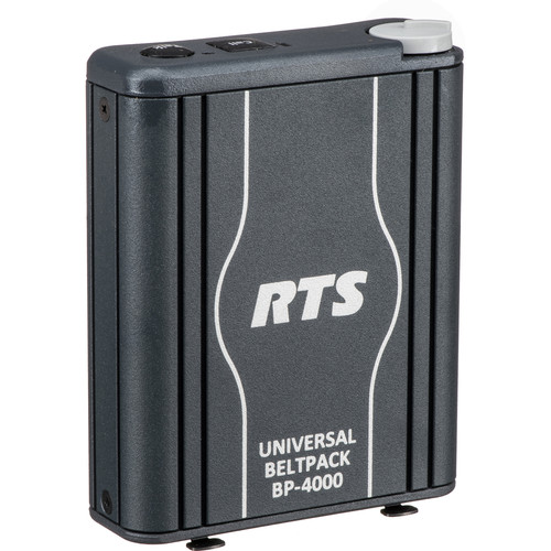 RTS BP4000A4F Single-Channel Portable Beltpack Headset Station (4-Pin XLR, Female)