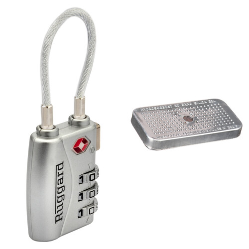 Ruggard 3-Dial Combination TSA Lock & Desiccant Silica Gel Pack Kit