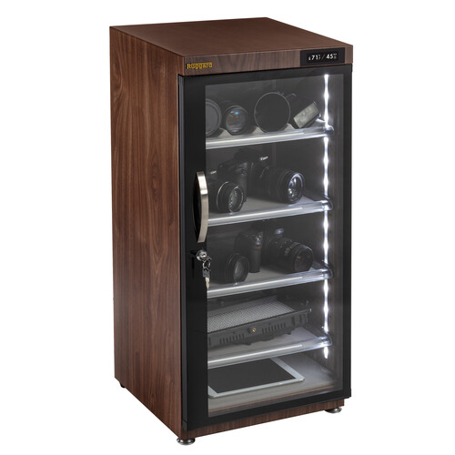 Ruggard EDC-125LWOT Electronic Dry Cabinet with Touchscreen Control (Weathered Oak, 125L)